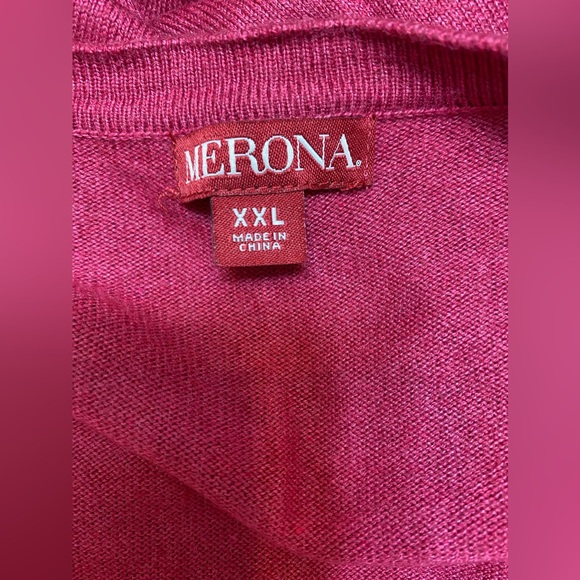 Merona Fuschia moron Sweater Size XXL. - Picture 5 of 7